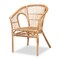 Baxton Studio Alleta Modern Bohemian Natural Brown Rattan 3-Piece Living Room Set 210-12719-12720 - alternate 7
